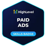 HighLevel Paid Ads skills badge