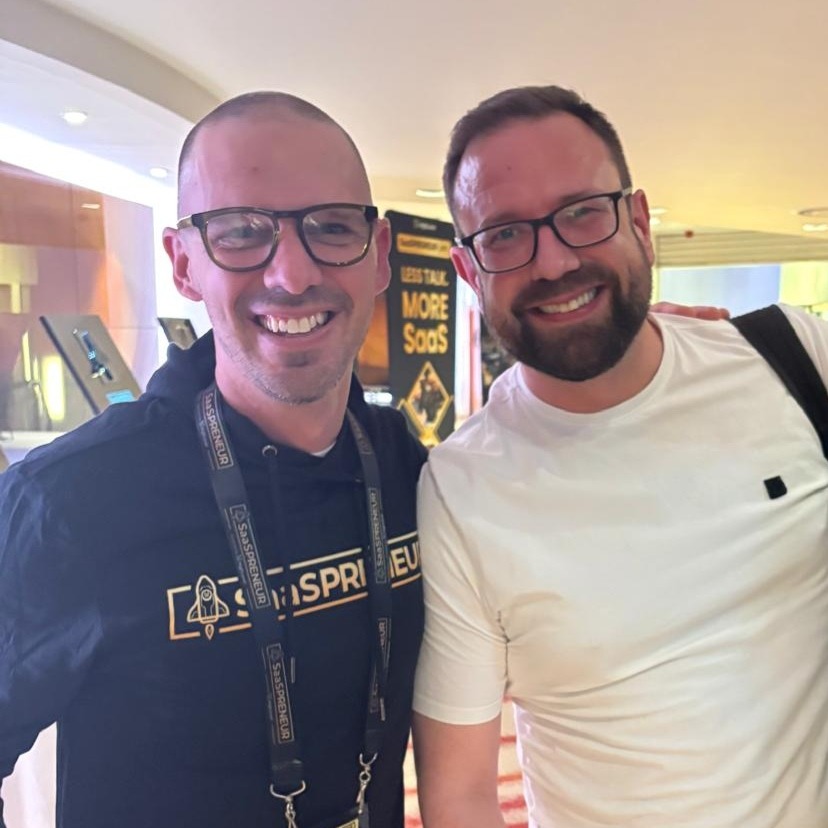 Gareth Richardson with Chase Buckner of HighLevel