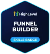 HighLevel Funnel Builder skills badge